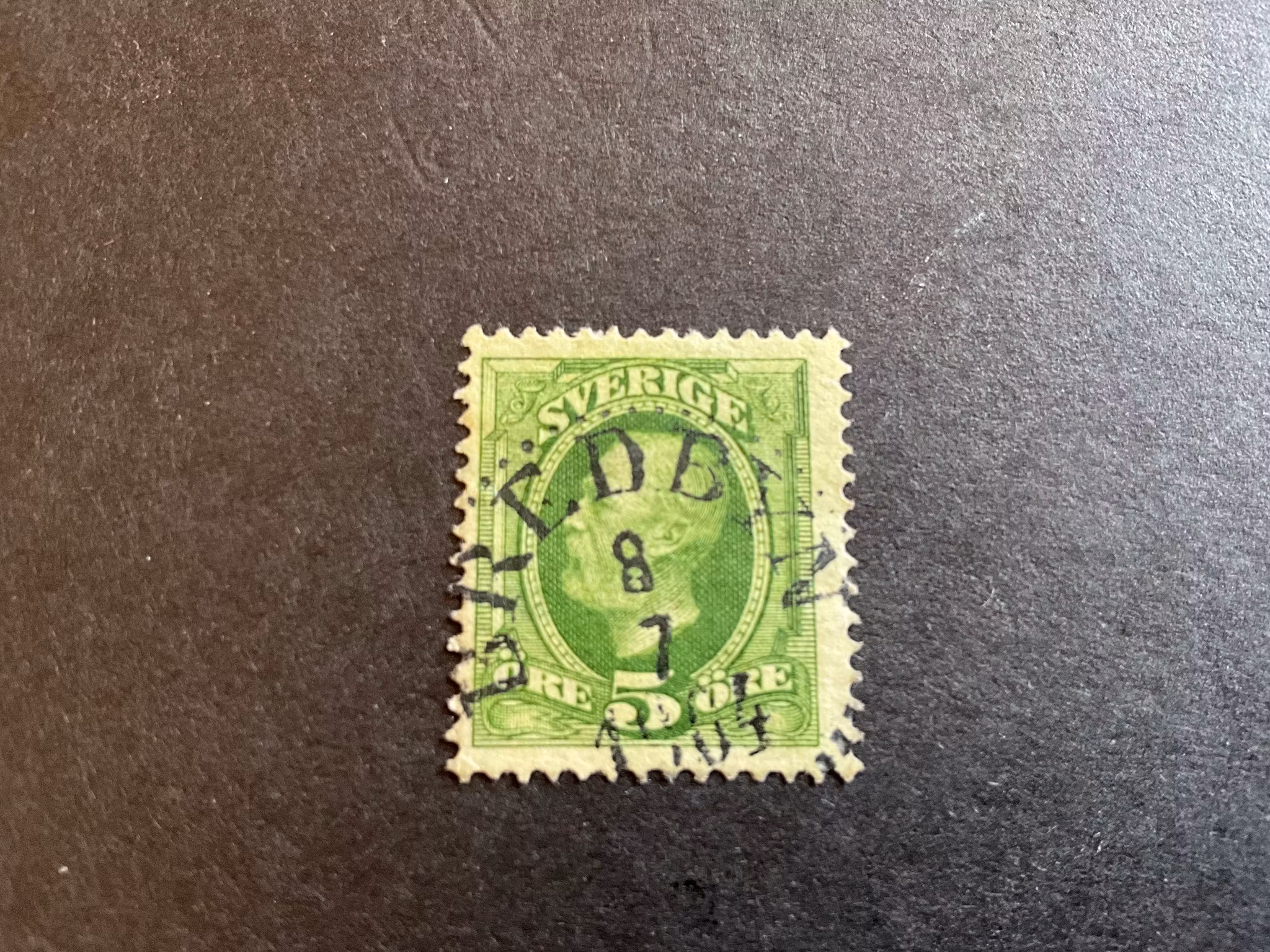Oscar II facit 52 praktstämplat BREDBYN