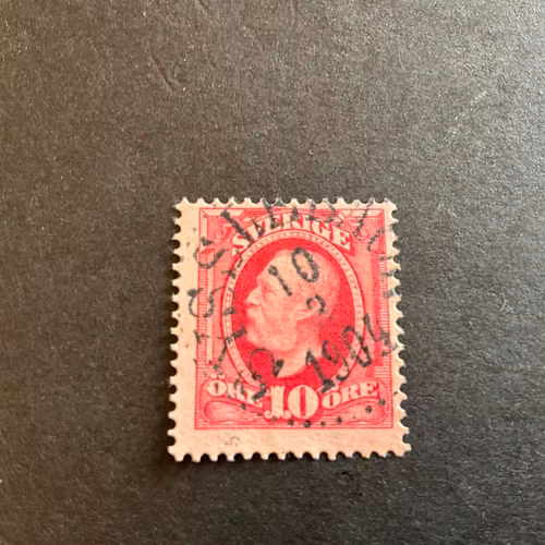 Oscar II facit 54 praktstämplat SYSSLEBÄCK