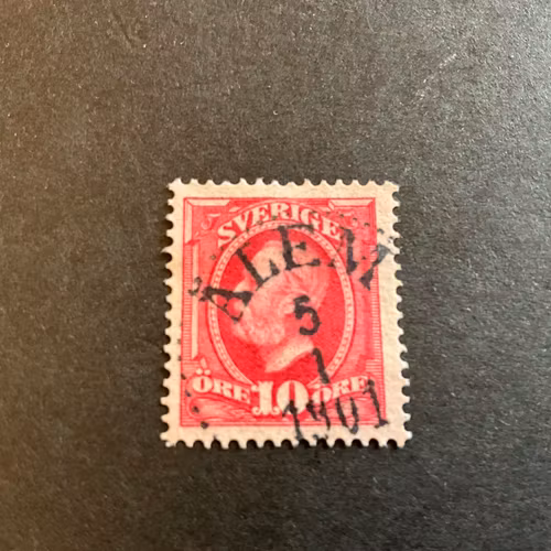 Oscar II facit 54 praktstämplat ÅLEM