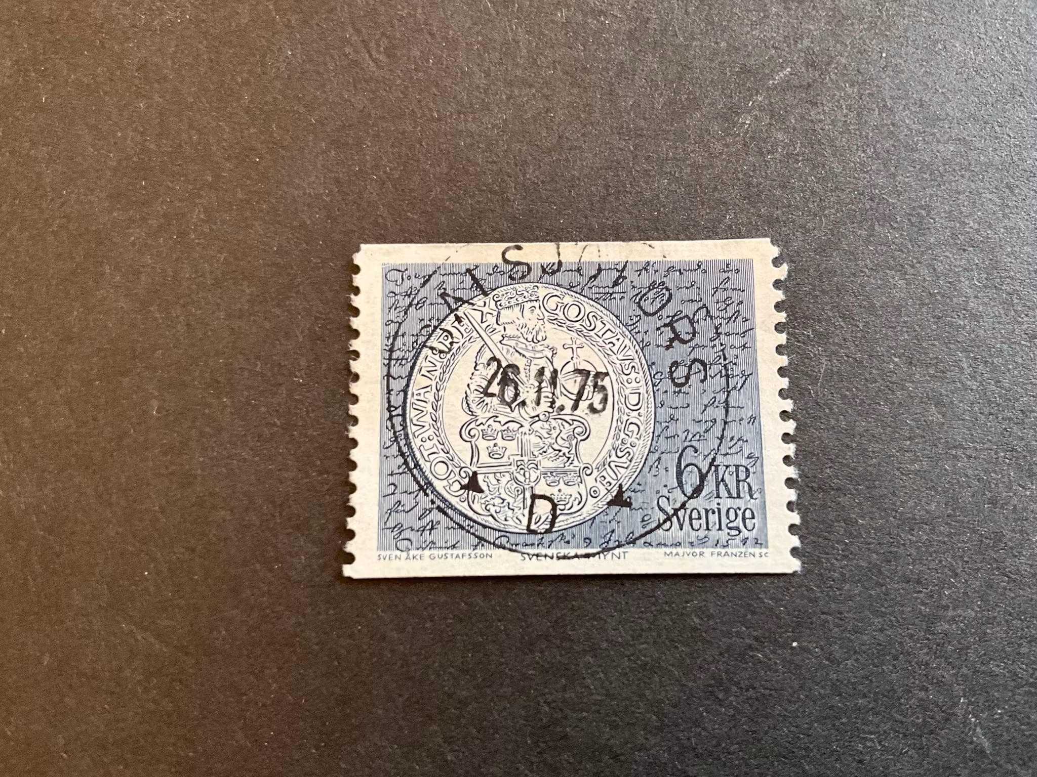 Myntmotiv facit 774 V1 lyxstämplat DALSJÖFORS