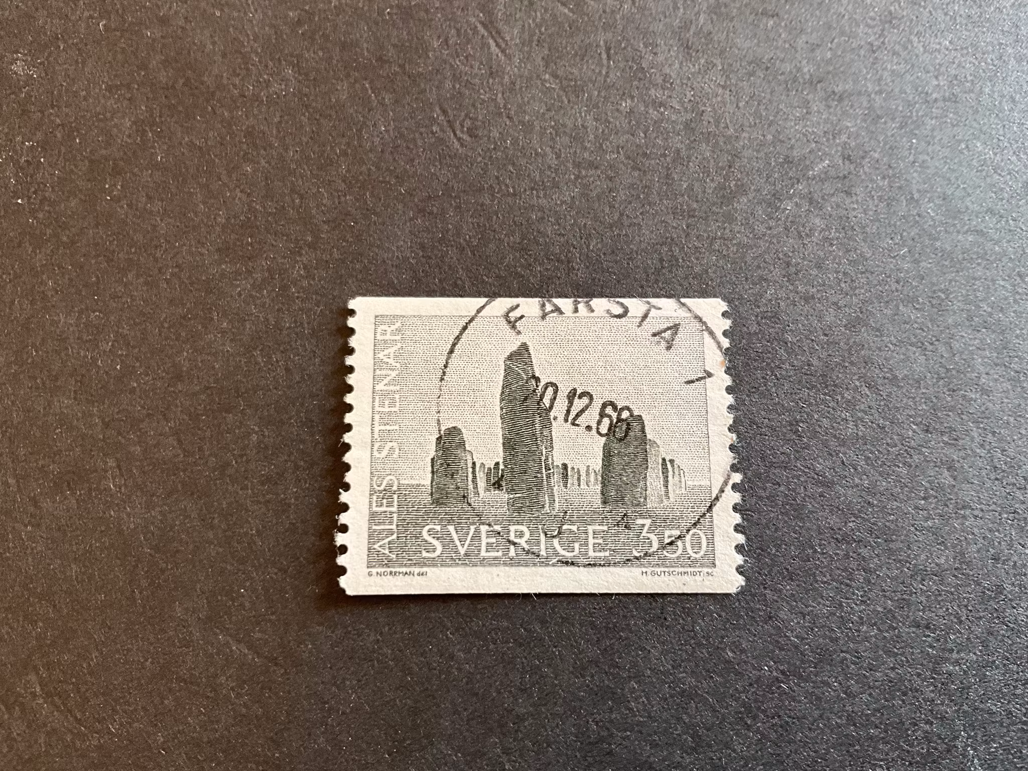 Ale stenar facit 579 praktstämplat FARSTA 1