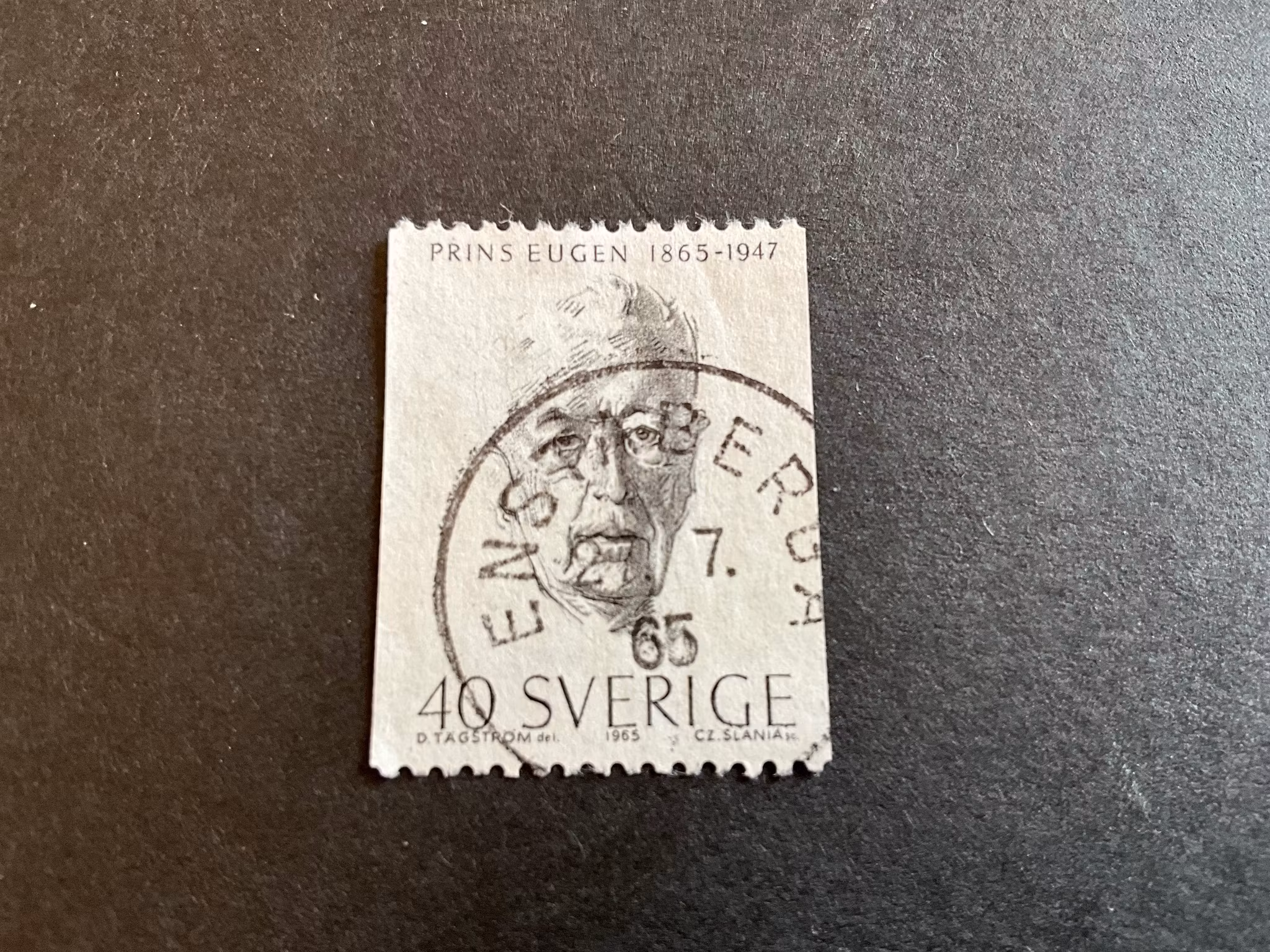 Prins Eugen facit 566 A praktstämplat ENSTABERGA