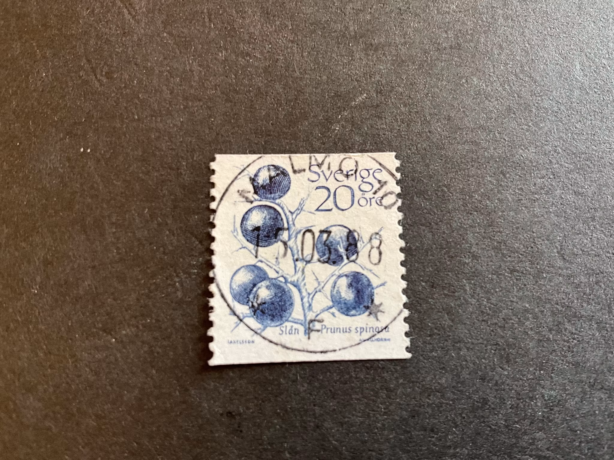 Frukter facit nr 1244 lyxstämplat MALMÖ 10