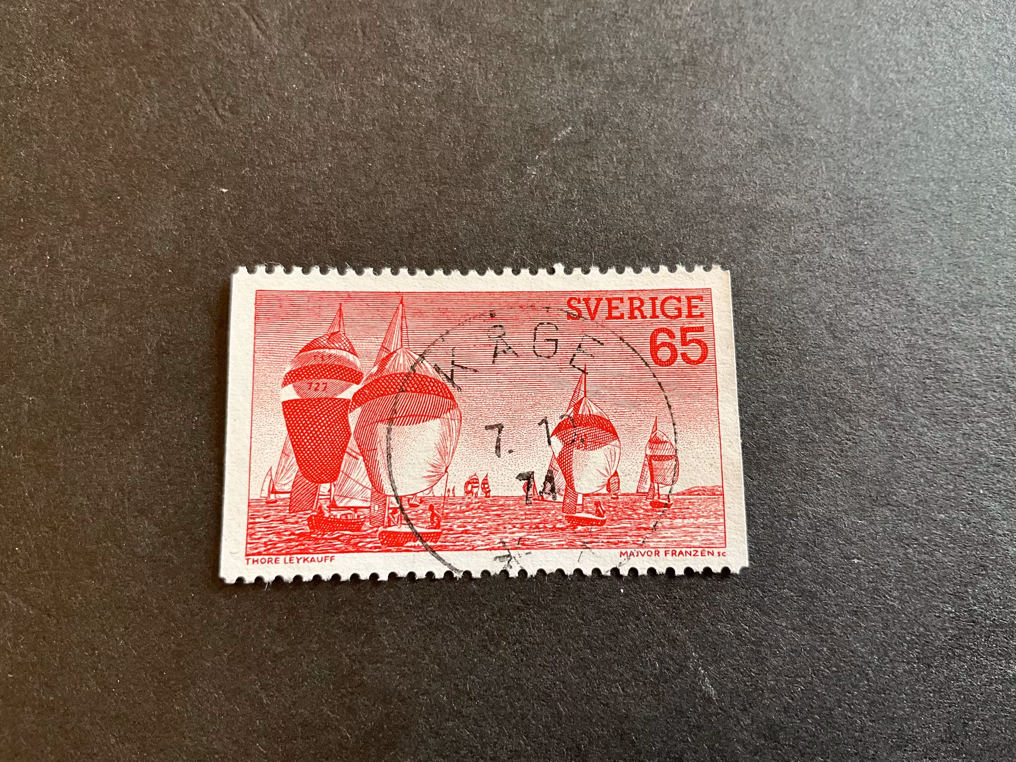 Västkust facit 874 lyxstämplat KÅGE