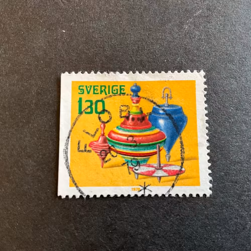 Gamla leksaker facit 1066 praktstämplat FLOBY