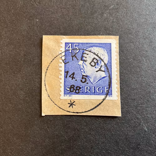 Gustaf VI Adolf typ III facit 430 A praktstämplat på klipp EKEBY