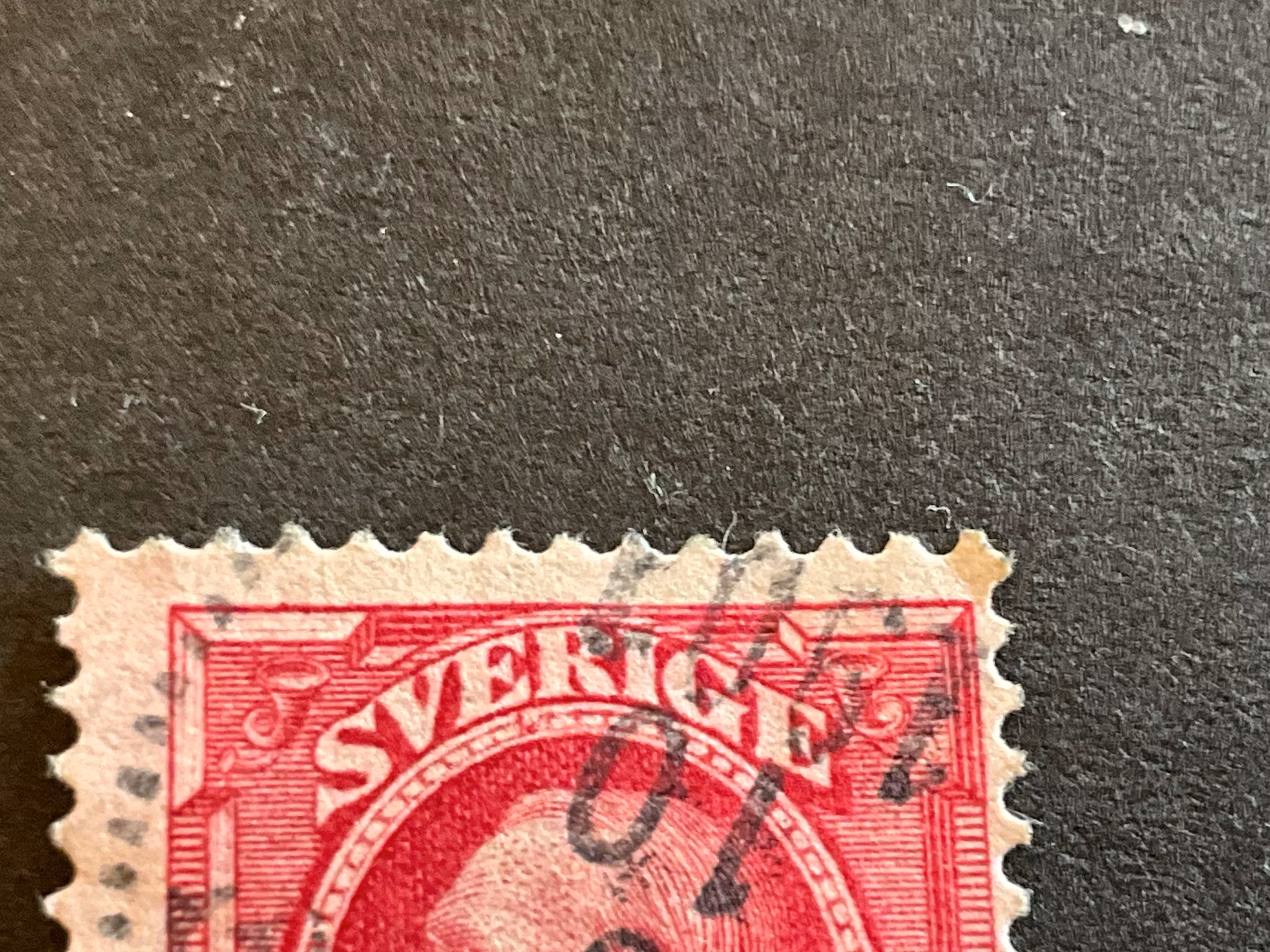 Facit 54 V12, ägget stämplat märke