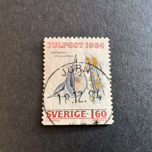 Julpost facit 1327 praktstämplat JÖRN