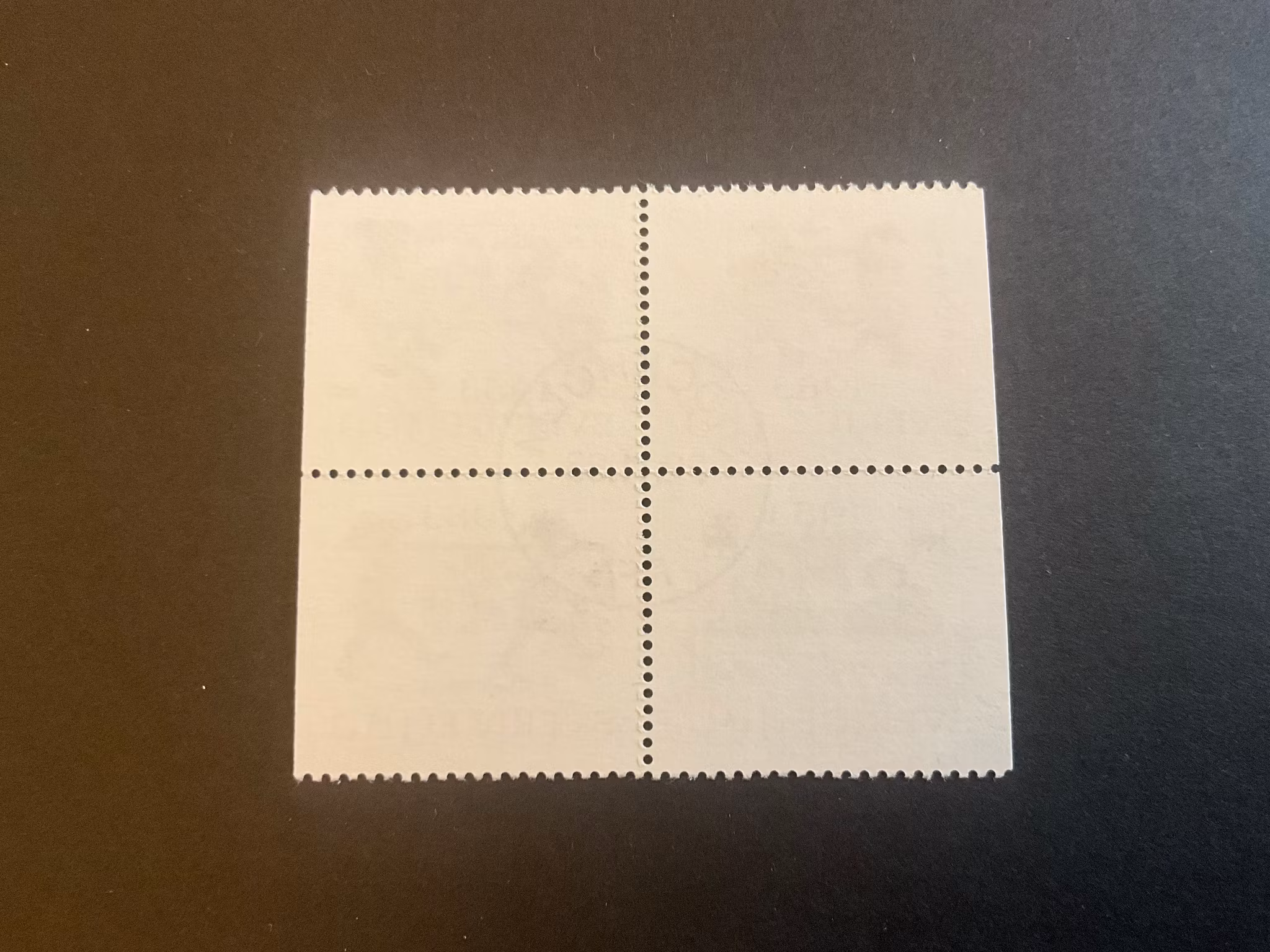 Inrikes julpost facit nr 1275-1278 lyxstämplat block STOCKHOLM PFA