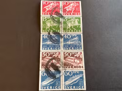 Stockholmia 74 I facit nr 782-786 i stämplat block