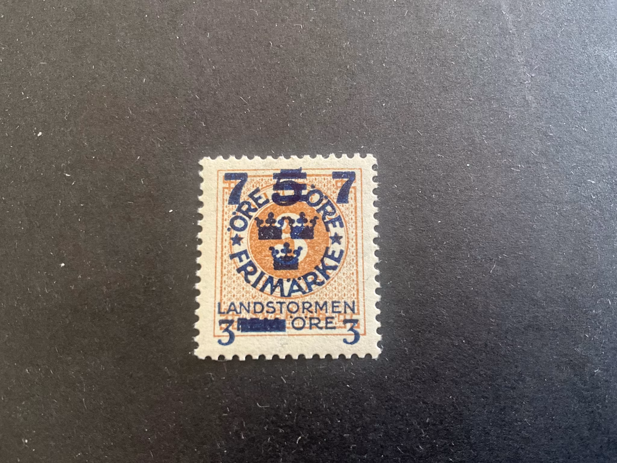 Landstormen III facit nr 127 cc postfriskt mårke