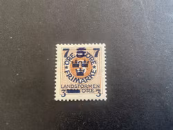 Landstormen III facit nr 127 cc postfriskt mårke