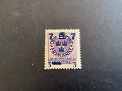 Landstormen III facit 130 cc postfriskt märke
