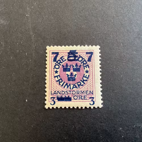 Landstormen III facit 130 cc postfriskt märke