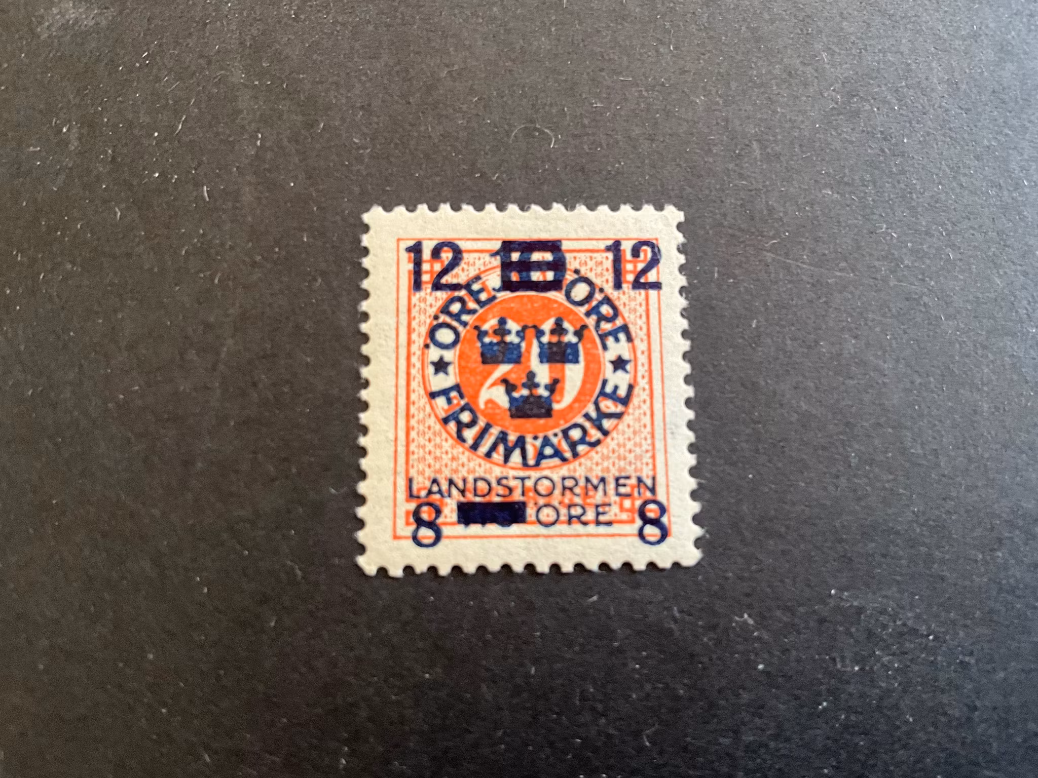 Landstormen III facit 132 cc postfriskt märke