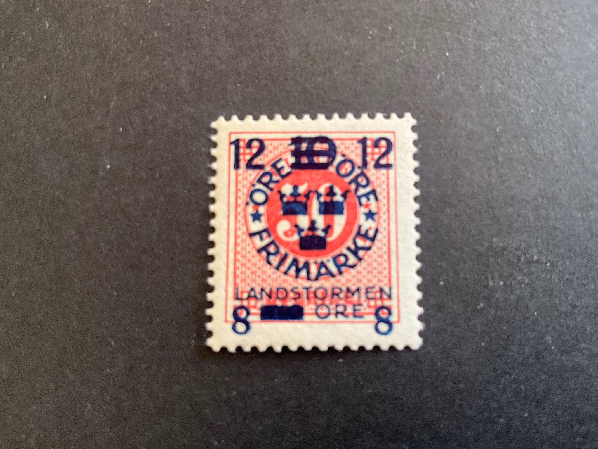Landstormen III facit 135 cc postfriskt märke