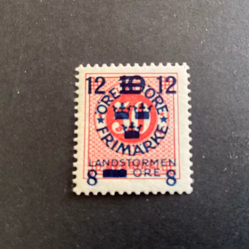 Landstormen III facit 135 cc postfriskt märke