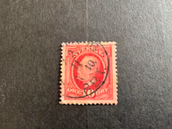 Oscar II facit 54 med plåtsprickor