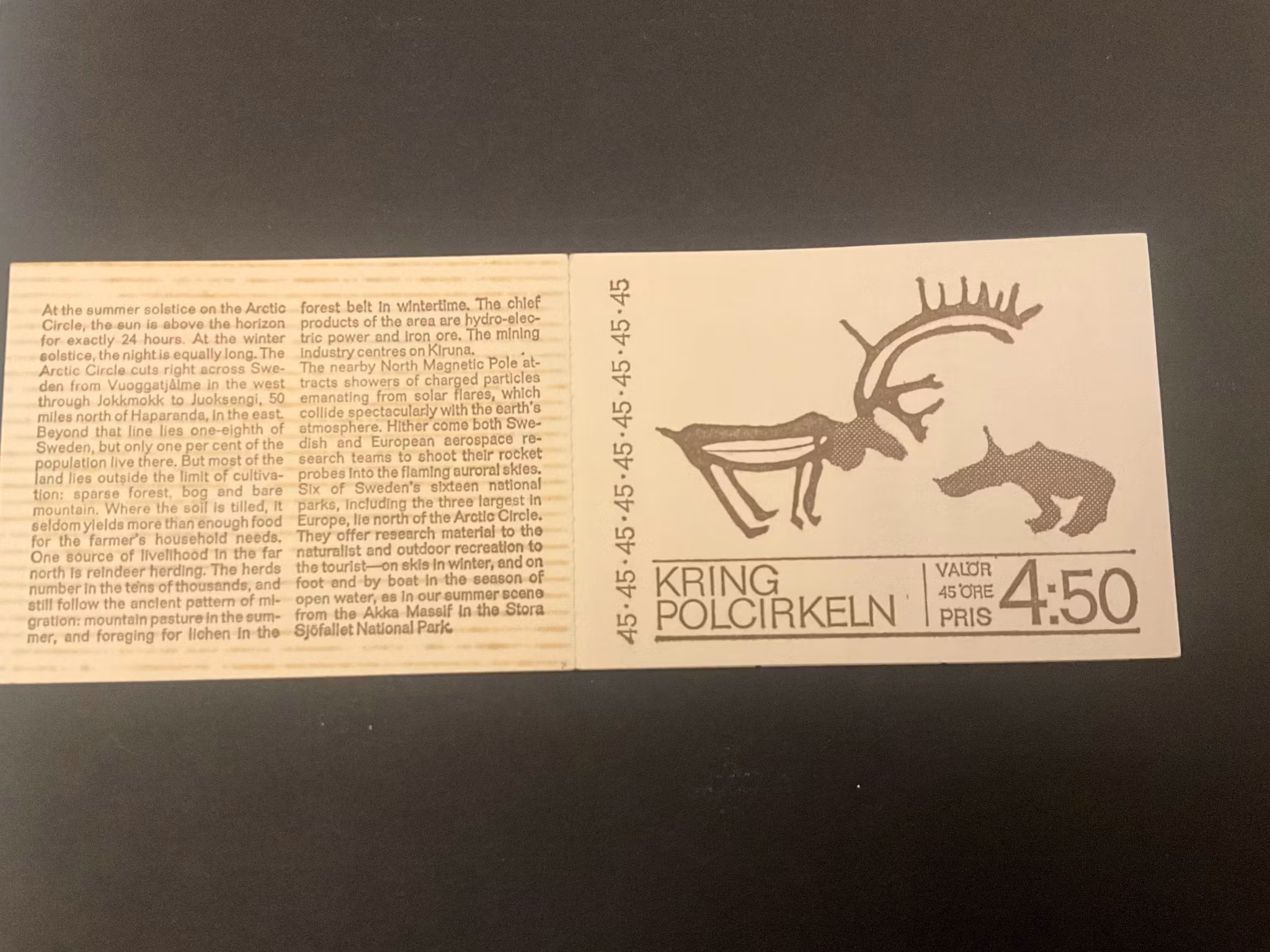 Kring polcirkeln facit nr H 232 postfriskt häfte