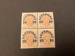 Flygpost facit 136 postfriskt 4-block