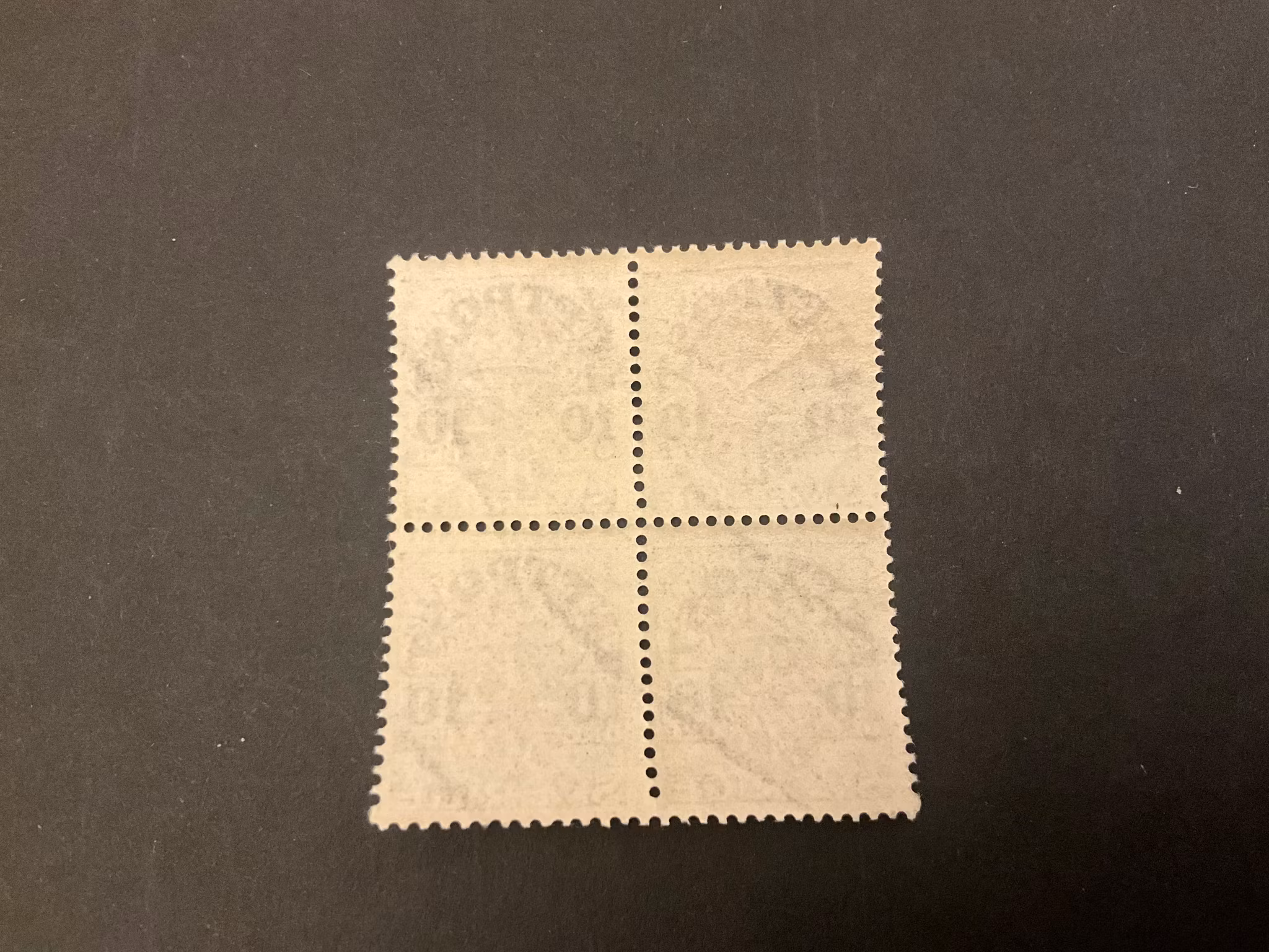 Flygpost facit 136 postfriskt 4-block
