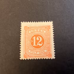 Lösen facit nr L5 ostämplat med vita fläckar i ring