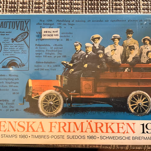 PFA årssats 1980 , öppnad och saknar rabattmärkena