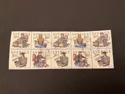 Fyra decennier facit 1981-1984 stämplat 10-block