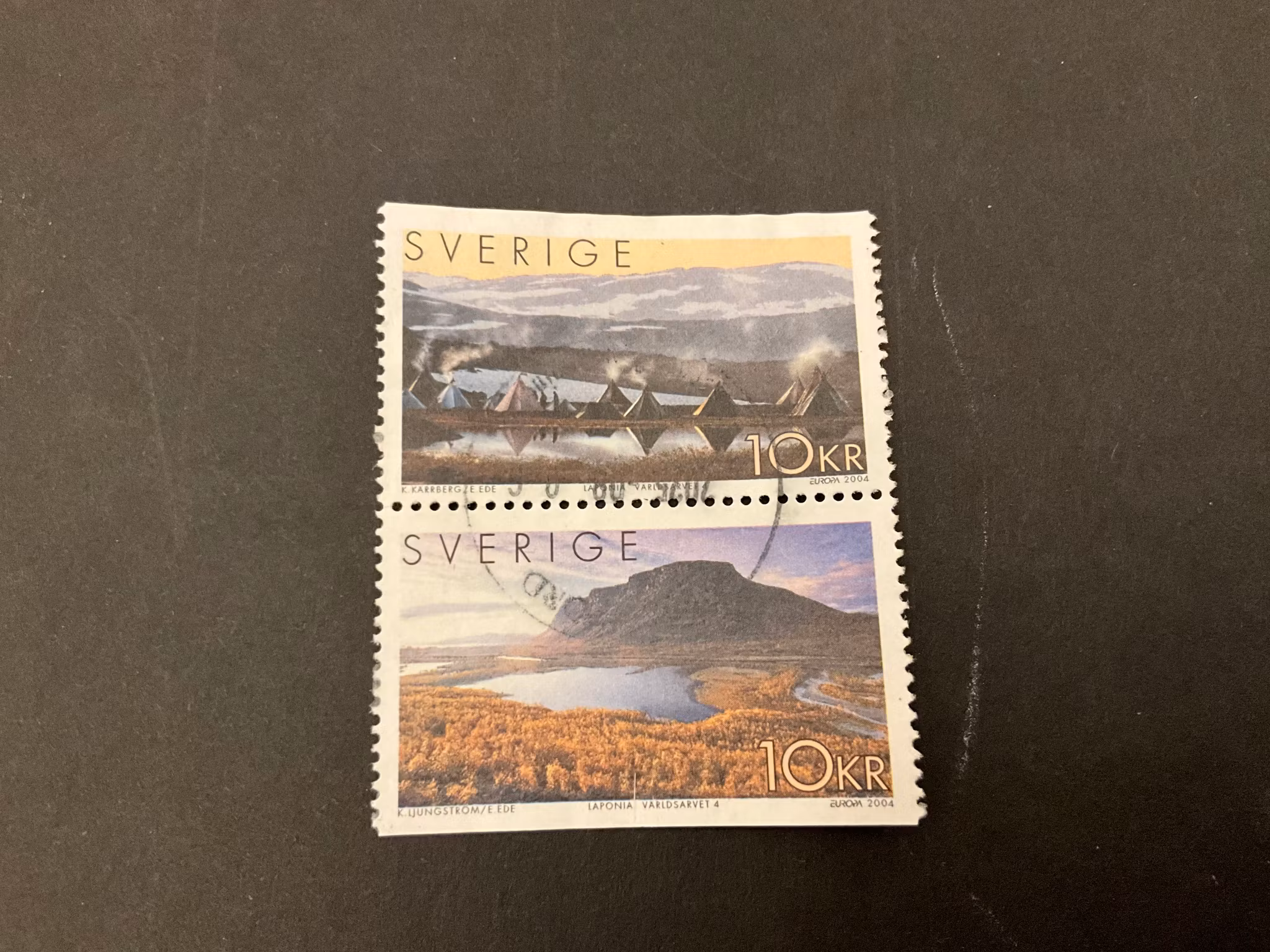 Världsarvet 4 facit nr 2410 SX2 stämplat par