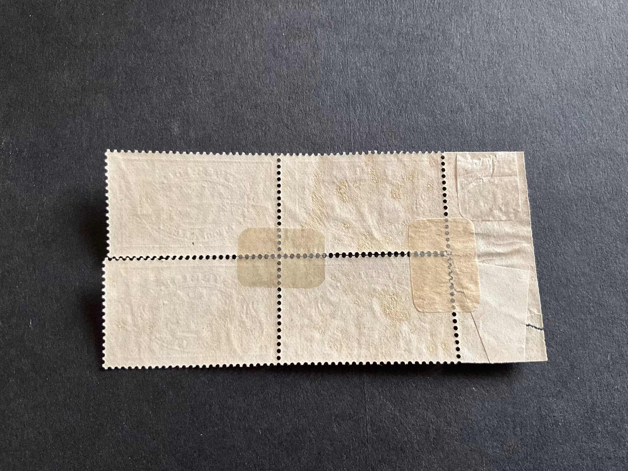 Tjänstefrimärke facit TJ 20 ostämplat 4-block , blocket är tyvärr lite delat