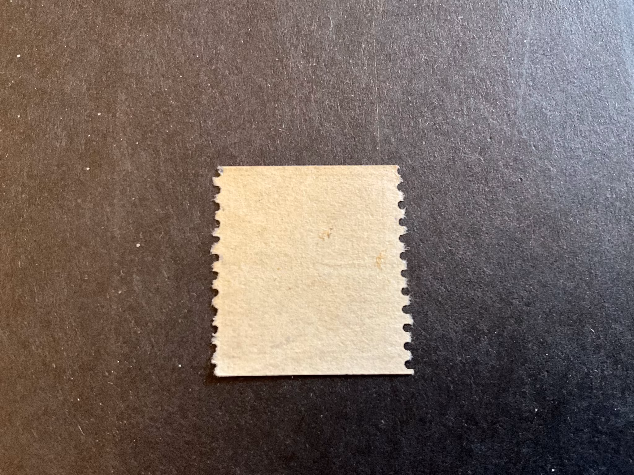 Postemblem facit 158 mstämplat med lödskarvslinje