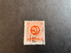 Ringtyp T 13 facit 33 med suddigt tryck av  Sverige