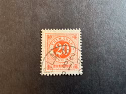 Ringtyp T 13 facit 33 med vita fläckar i ring