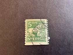 Stående lejon facit 143 A med lödskarvslinje