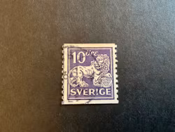 Stående lejon facit 146 A stämplat med lödskarvslinje