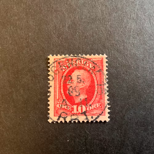 Oscar II facit 54 praktstämplat STOCKHOLM 16 RBT