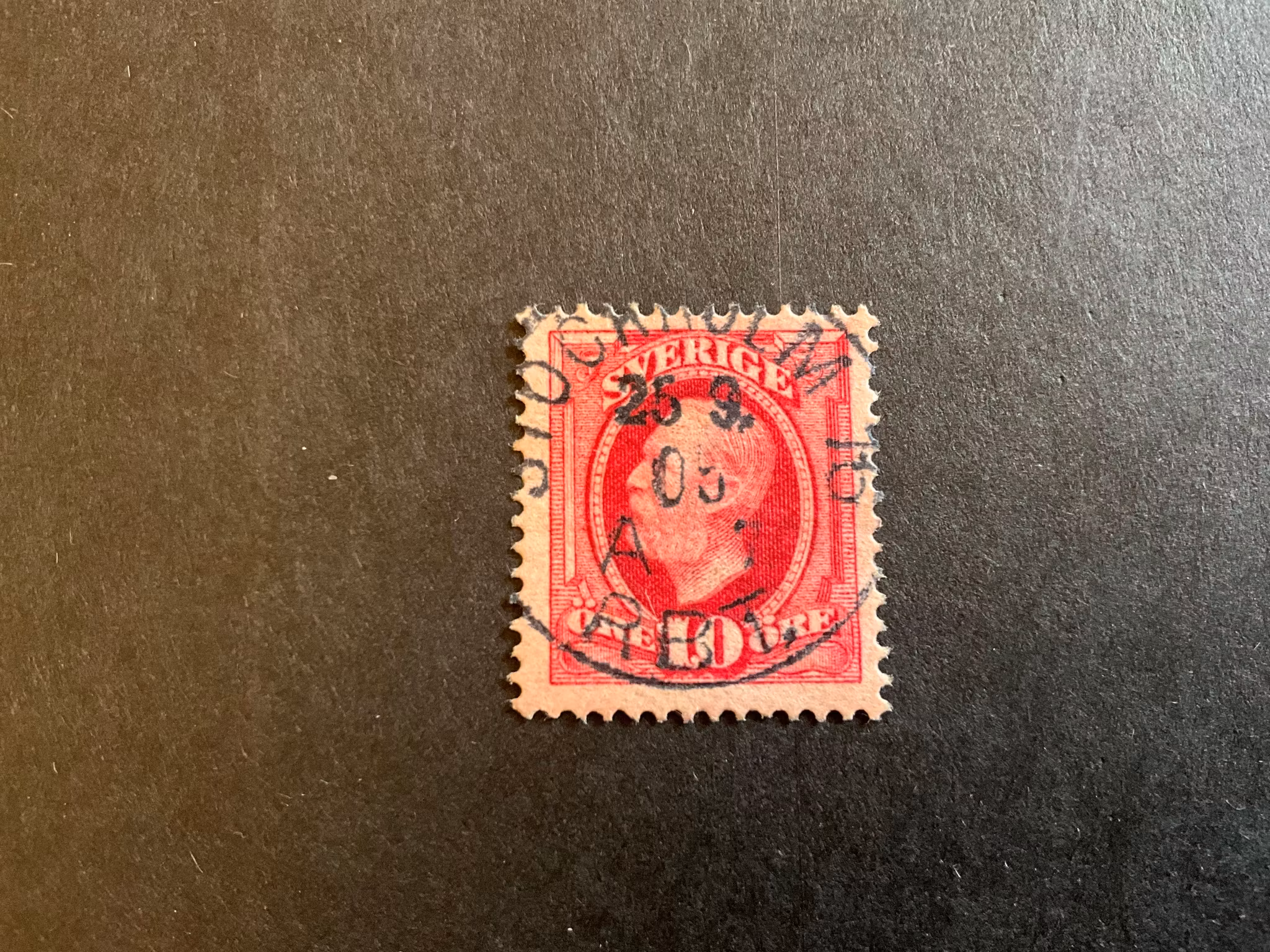 Oscar II facit 54 praktstämplat STOCKHOLM 16 RBT