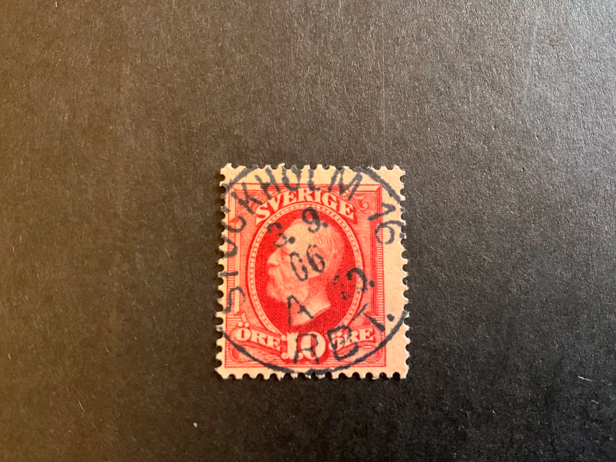 Oscar II facit 54 praktstämplat STOCKHOLM 16 RBT
