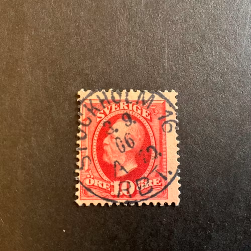 Oscar II facit 54 praktstämplat STOCKHOLM 16 RBT