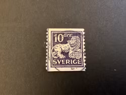 Stående lejon facit 146 A stämplat med lödskarvslinje