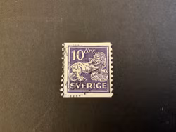 Stående lejon facit 146 A stämplat med lödskarvslinje