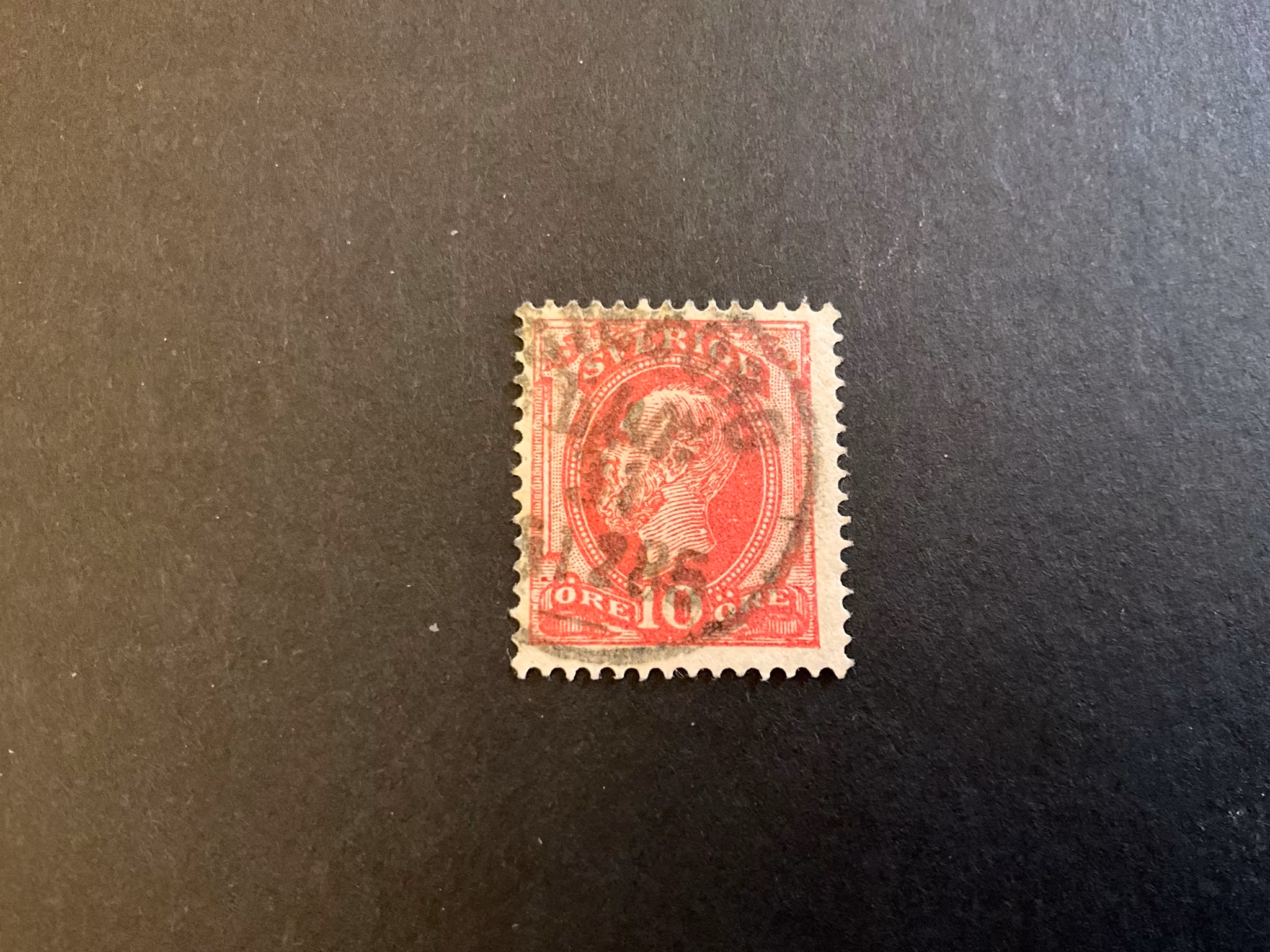 Oscar II facit 39 V9 stämplat märke