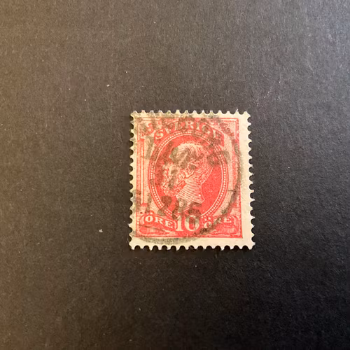 Oscar II facit 39 V9 stämplat märke