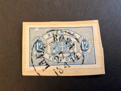 Tjänstefrimärke TJ 5 med vit fläck  i ovankant