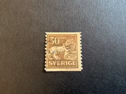 Stående lejon facit 148 A med retusch både uppe och nere