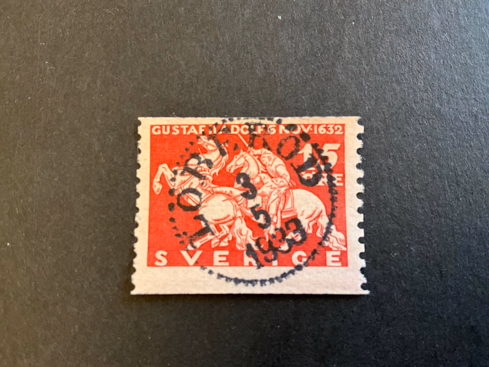 Lützen facit 235 A praktstämplat LÖDERÖD