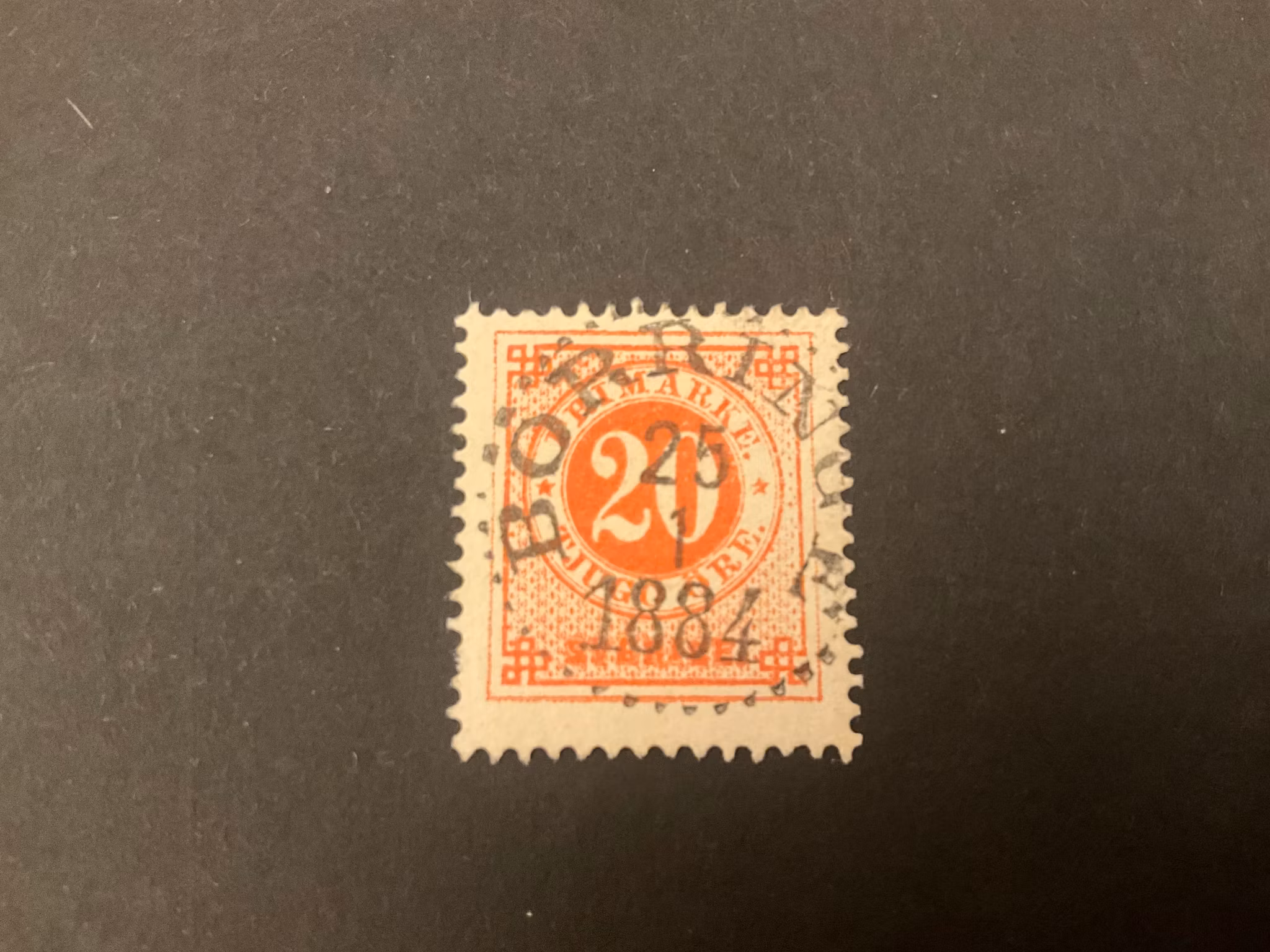 Ringtyp facit nr 33 praktstämplat BÖRRINGE