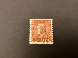 Gustaf V profil vänster facit 178 A med plåtsår i R:et