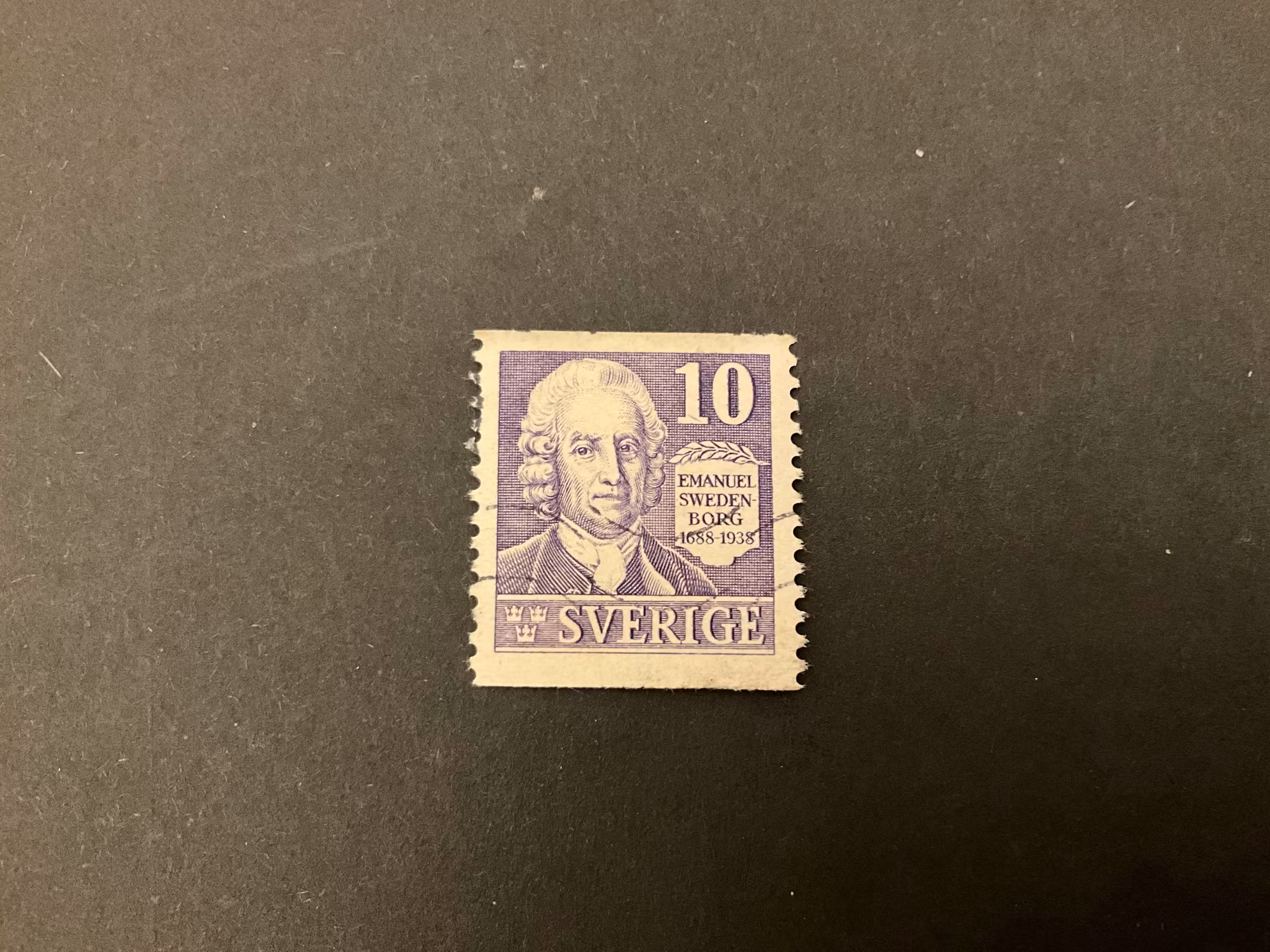 Swedenborg facit 259 A V2 streck i 1:ans nedre del