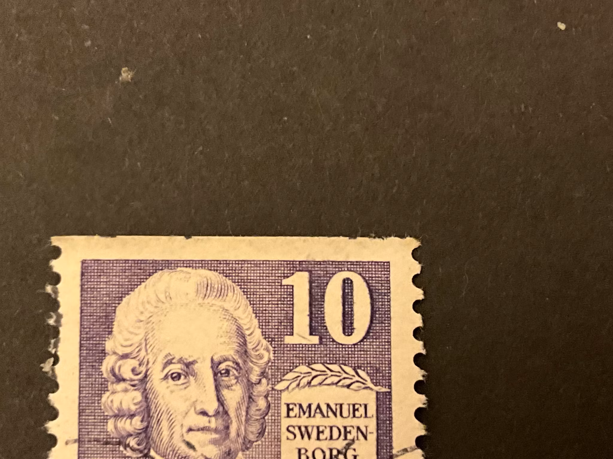 Swedenborg facit 259 A V2 streck i 1:ans nedre del